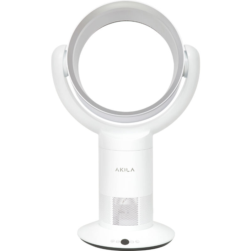 Akila - iwaki - Ventilateur rond sans pale - Silencieux - Ventilation 360° - Oscillation 90° - Surface 20m2