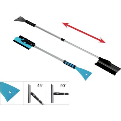 IWH Alluminio Grattaghiaccio estensibile, Impugnatura morbida (L x L x A) 77 x 15 x 11 cm Automobile, SUV, Van, Camper
