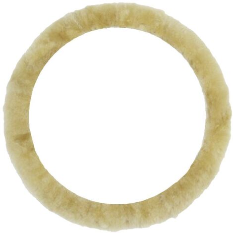 IWH Couvre-volant (L x l x H) 350 x 350 x 40 mm laine de mouton véritable beige 35 - 41 cm