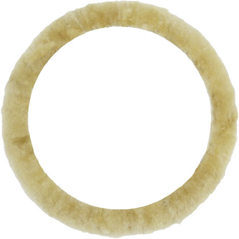 IWH  Lenkradbezug (L x B x H) 350 x 350 x 40 mm Echtes Lammfell Beige 35 - 41 cm
