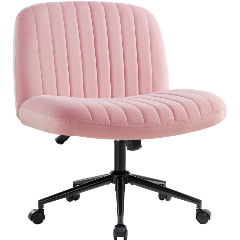 Intimate Wm Heart - iwmh Chaise de Bureau sans accoudoirs, Chaise pivotante réglable en hauteur avec roulettes, Chaise de lecture avec coussin plus