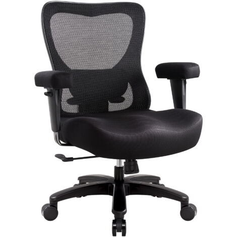 IWMH Mesh Office Chair, Ergonomic Swivel Chair, Height-Adjustable Desk Chair with Adjustable Lumbar Support and Armrests