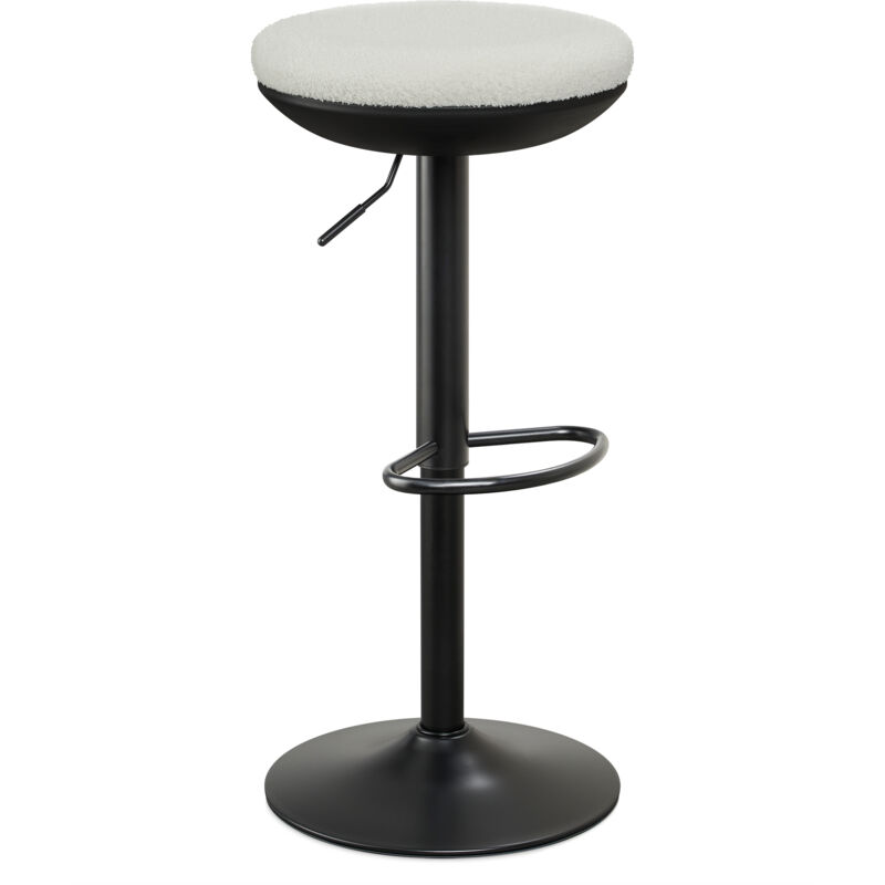 Iwmh - Tabourets de Bureau, Tabouret Ajustable en Hauteur, Chaise de Bureau Ergonomiqu Pivotante à 360° sans Dossier, Adaptée pour Bureau et Chambre,