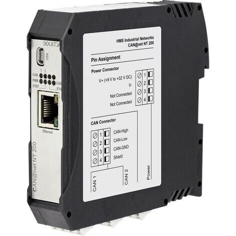 Ixxat 1.01.0332.20000 CAN@Net NT 200 Convertisseur CAN Ethernet, RJ-45, USB 24 V/DC 1 pc(s) X982551