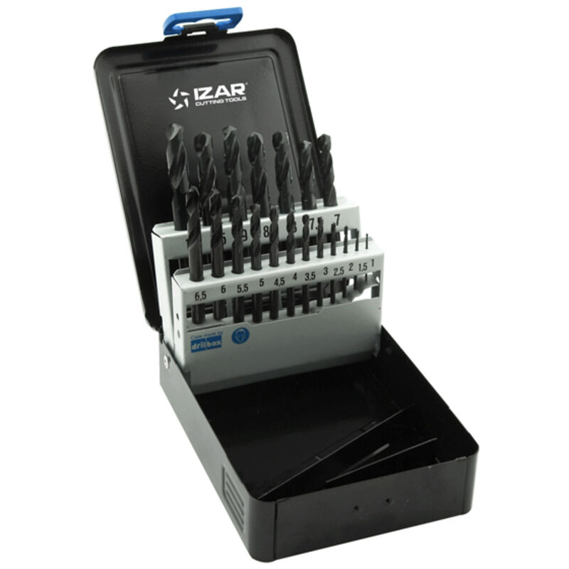 Izar - Juego Brocas DIN1897N 19-Uds. - 1476 - 1-10X0,50 hss (1050)