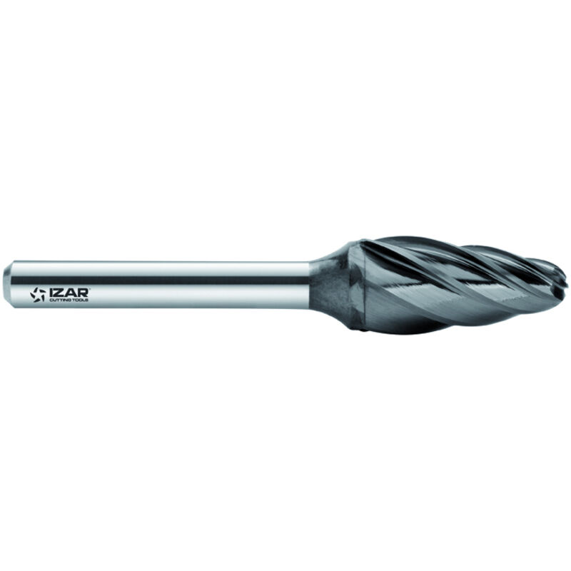 Fresa Rotativa Metal Duro Norma-Rbf (f) Ojiva Redondeada - 9268 - 03,00X03,00 mm Dent.1 Izar