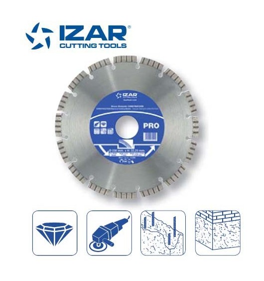 Izar - disque diamant turbo pour béton de 230 mm