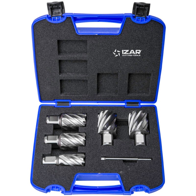 Izar - Fresa Hueca HSS-Xt Maquina Electromagnetica - 4070 - Set 24-26-28-30-32 mm