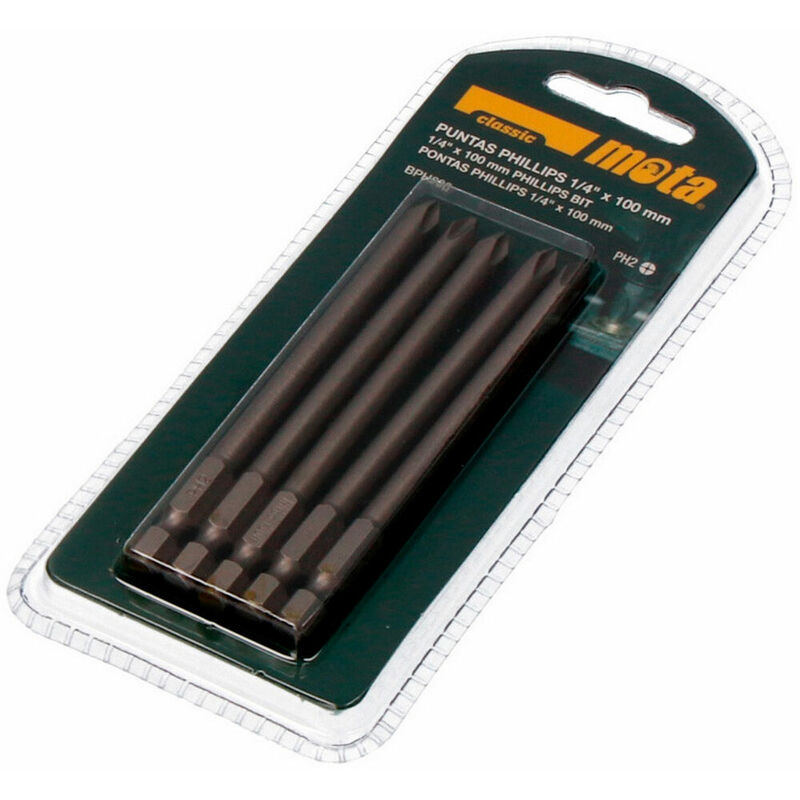 

Pack 5 puntas bit ph 2x90mm 1/4' acero bph290 - Mota Herramientas