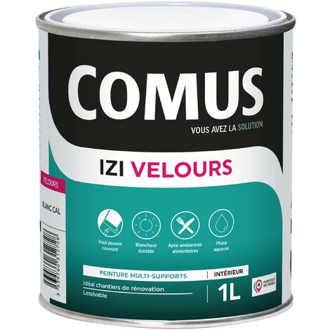 IZI'VELOURS 1L - Peinture acrylique d'aspect velours en phase aqueuse - COMUS