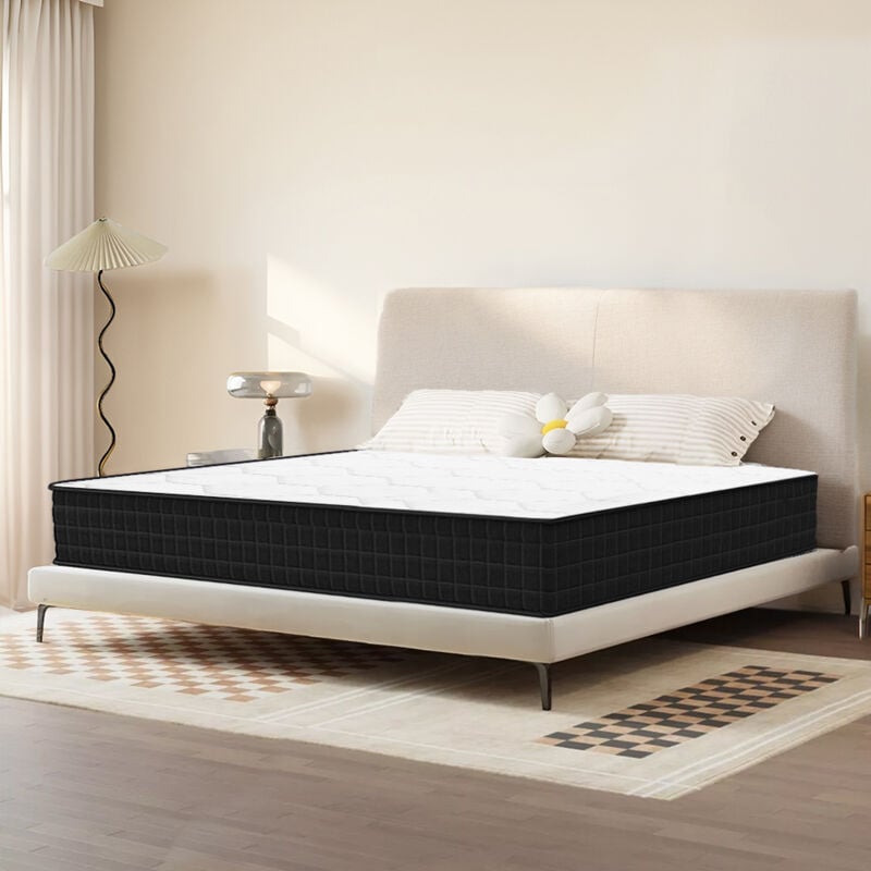Matelas Mousse 180x200cm - Épaisseur 15 cm - pour Adulte Enfant - Zones de Confort Mousse - Iztoss