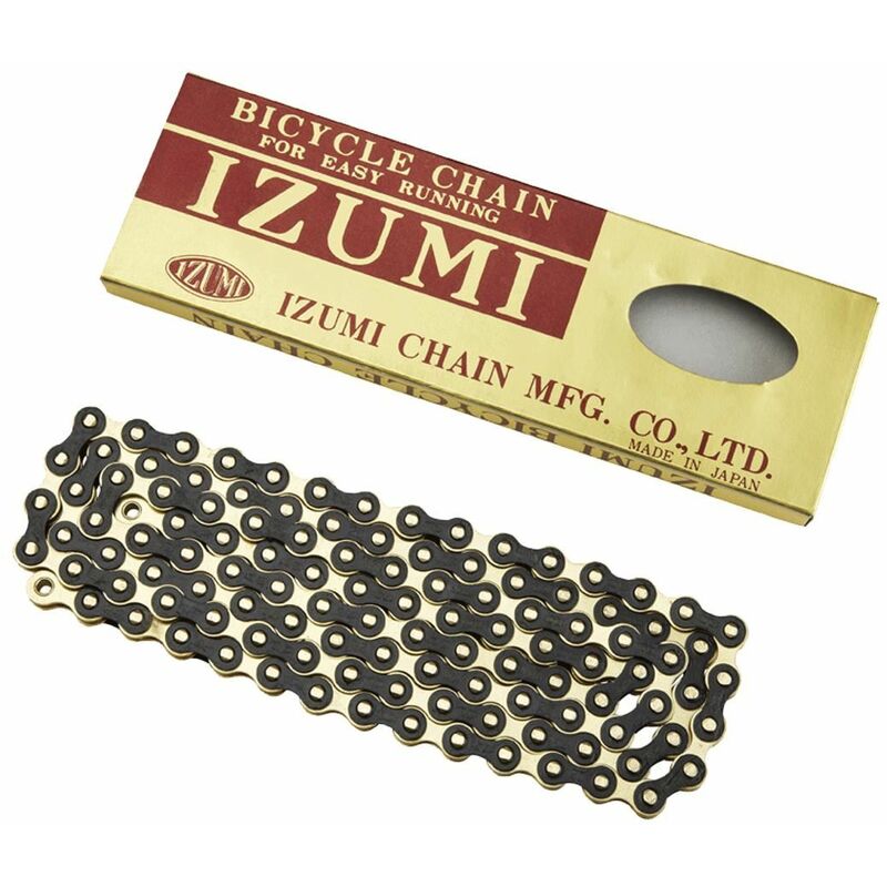 Standard chain 1/2 x 116 links gold/black: gold/black - IZSTCHAIN9B - Izumi