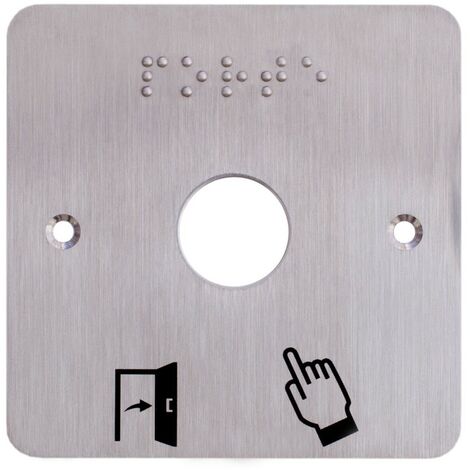 Izyx SSP201 Plaque INOX Carré en diamètre 19mm 80x80 mm