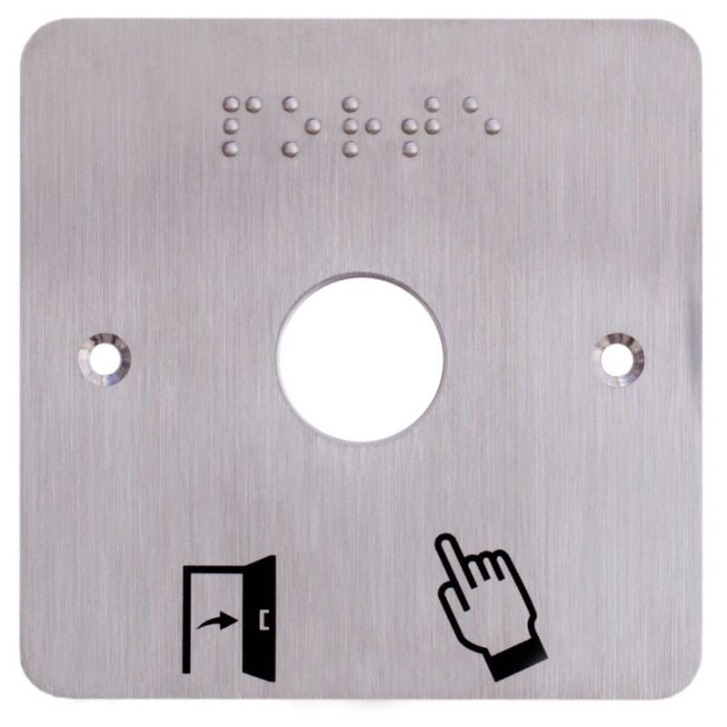 SSP201 Square stainless steel plate in diameter 19mm 80x80 mm - Izyx