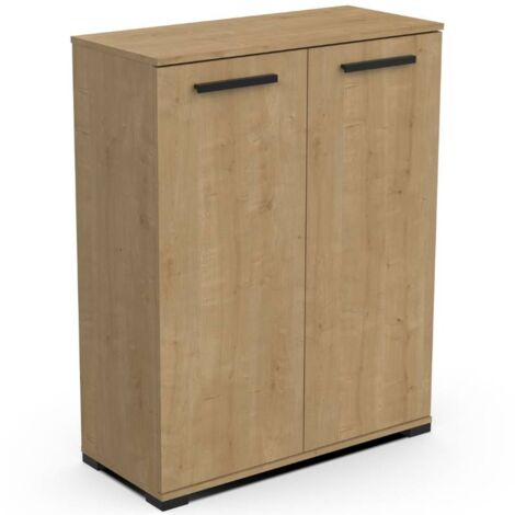 Izzy meubles auxiliaires 2 portes Oak Hamilton 80x102x36 cm