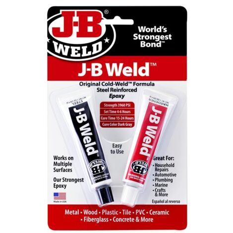 J-B Weld 8265-SUK Original Cold-Weld Epoxy 2 x 30ml JBW8265SUK