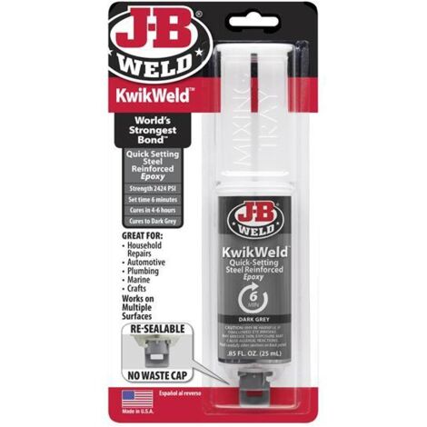 J-B Weld KwikWeld 25ml Fast-Setting Epoxy Syringe