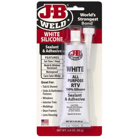 J-B Weld Silicone Sealant Adhesive 85g - Waterproof & Mold Resistant