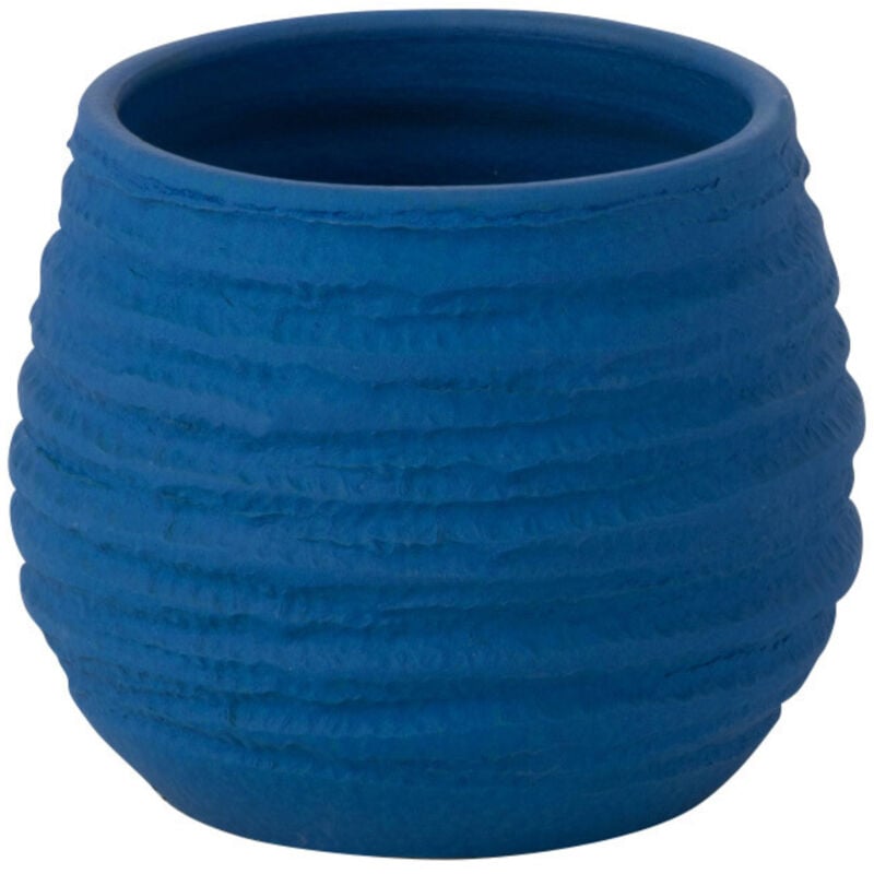 Cache pot fiesta bleu en céramique 14 cm