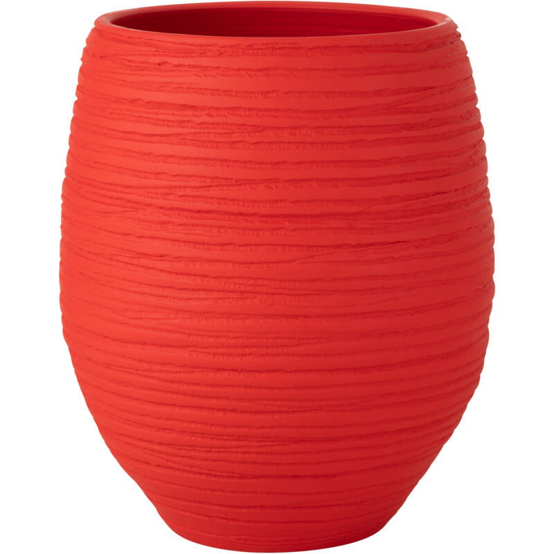 Cache-pot en céramique rouge 50x44x60 cm