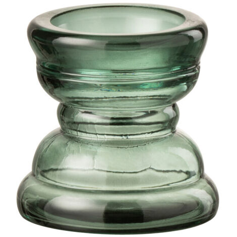 Sablier 30 minutes en verre vert 6.5x6.5x31 cm