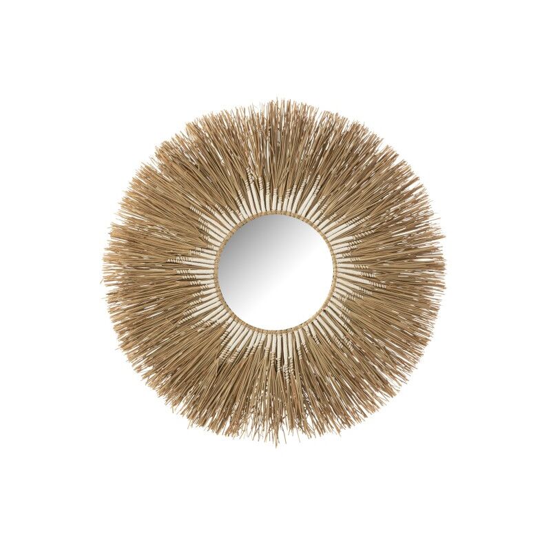 Miroir en paille naturelle D.101cm