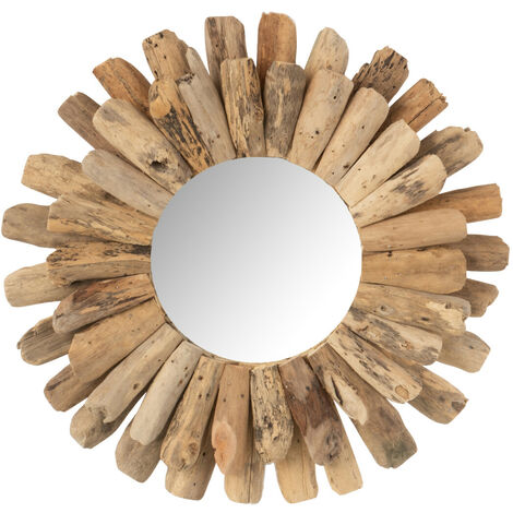 Miroir en bois flotté : : Produits Handmade
