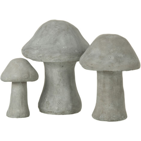 Figurine nain champignon déco nain champignon gris, blanc  7×9cm 2pcs-06069