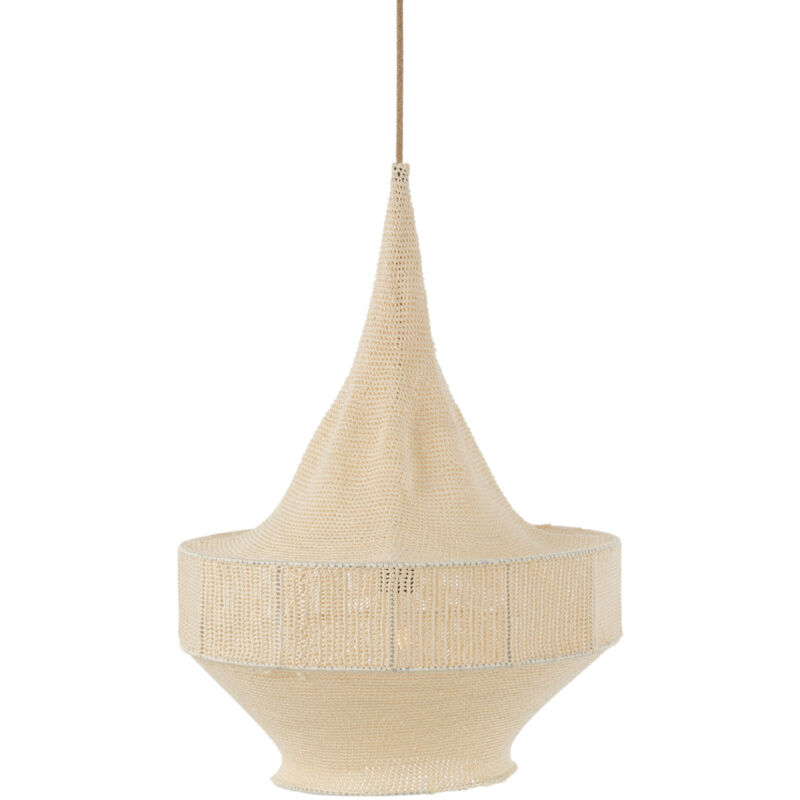 J-line - Suspension en tricot fait main Naturel 45x55 cm