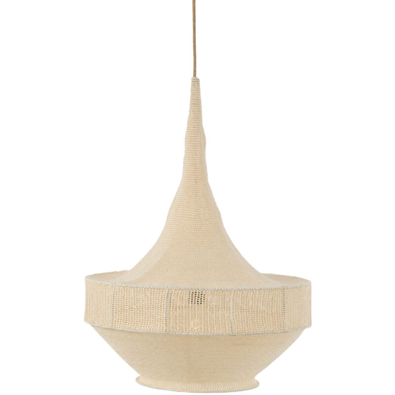 Suspension en tricot fait main Naturel 55x70 cm