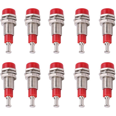 J.40006 Packung mit 10 vernickelten 2-mm-Bananensteckern (weiblich) für die Schalttafelmontage