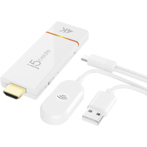j5create JVAW76-N de Wireless ScreenCast 4K HDMI™ display adapter.