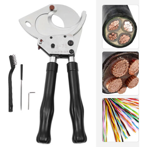 J75 Ratchet Cable Cutter Aluminum Copper Cable Ratcheting Wire Cutting Tool