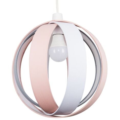J90 Pink Modern Fabric Globe Ceiling Pendant Light Shade