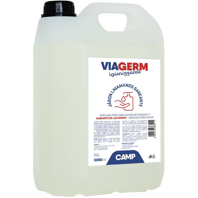 

Jabón de manos higienizante Viagerm en garrafa de 5000 ml