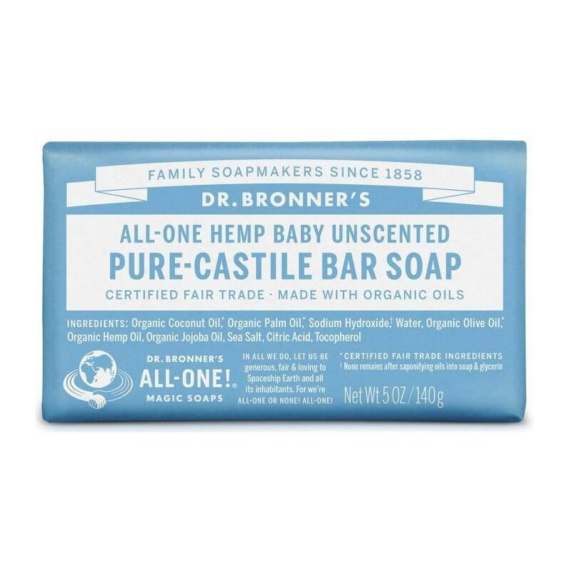 

Jabón en pastilla Bebés Neutral Dr. Bronners 140 g