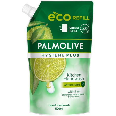 Jabón líquido neutralizador de olores para cocina Palmolive Hygiene+ 500 ml (recambio)