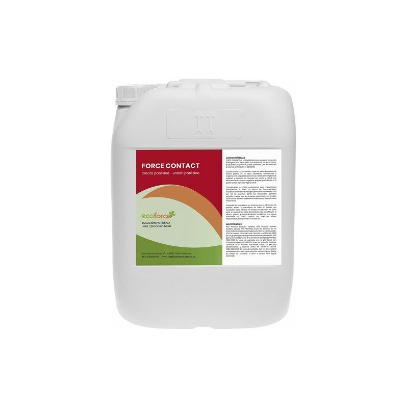 

Jabon potásico de 20 L. Actúa por Contacto. Multiple usos, Solución Potásica 100% Natural Protección para Tus Plantas - Cultivers