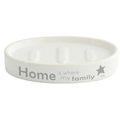 Jabonera Cerámica HOME Blanco MSV
