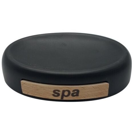 Jabonera Cerámica SPA Negra MSV