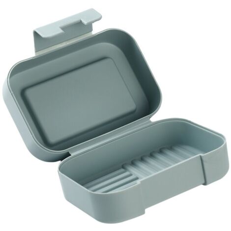 Jabonera contenedor de ducha baño (azul)