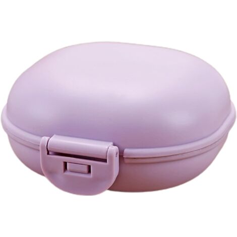 Jabonera de baño  Soporte para jabón  Almacenamiento para la ducha  Jabonera pequeña, cuadrada, impermeable y portátil  Ideal para el hogar, viajes, senderismo y la escuela