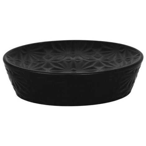 Jabonera de Cerámica VENISE Negro MSV