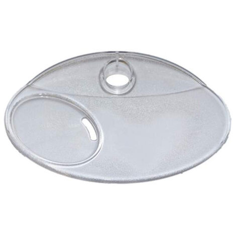 Jabonera de cristal para barra de ducha de 22 mm de diámetro