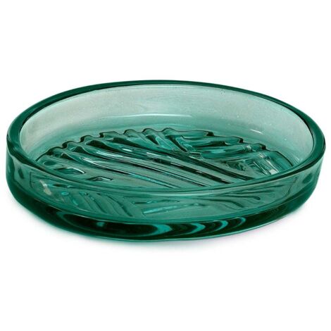 Jabonera De Cristal Verde  Fiordaliso
