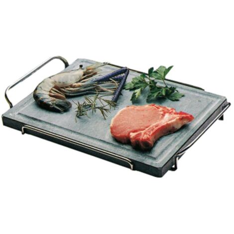 Jabonera de piedra natural con soporte abatible Ompagrill DS40 - 50 SP 50x40 cm