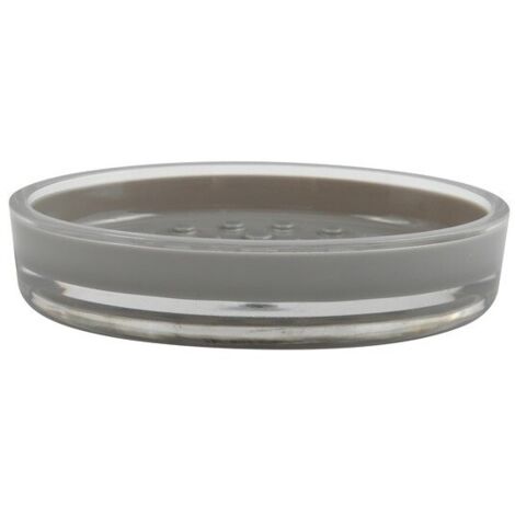 Jabonera de Plástico TAHITI Gris MSV