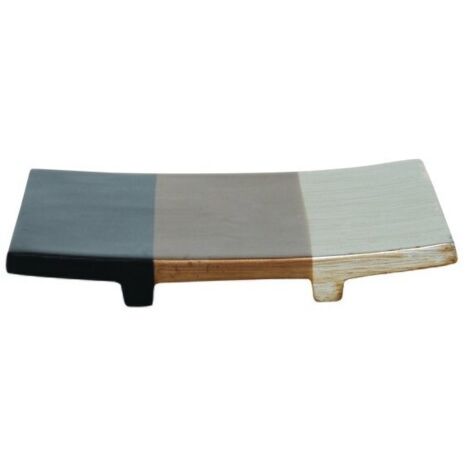 Jabonera de poliresina BAMAKO Negro Beige Marrón MSV