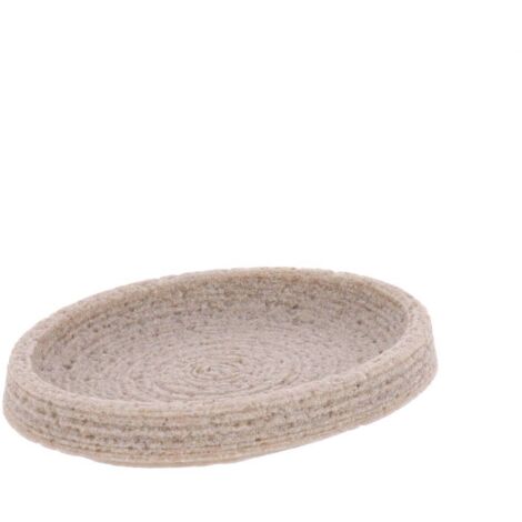 Jabonera de poliresina efecto arena - natural - Tendance