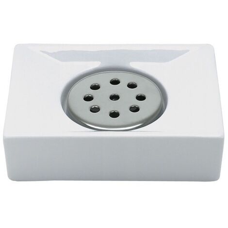 Jabonera de porcelana QUADRO Blanco Spirella
